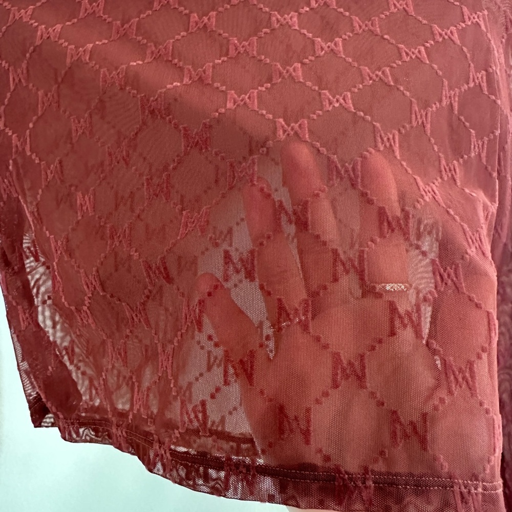 Meshki monogram mesh crop top - Picture 4 of 4